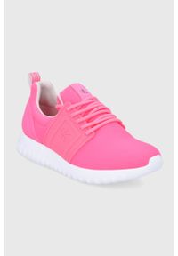Calvin Klein Jeans buty YW0YW00518.TAC kolor różowy. Nosek buta: okrągły. Zapięcie: sznurówki. Kolor: różowy. Materiał: materiał, włókno, guma #4