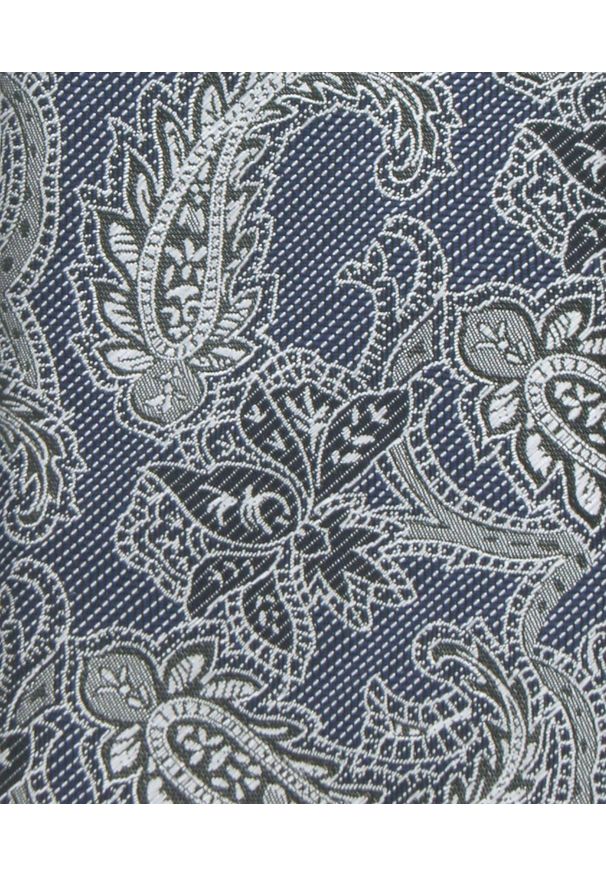 Krawat Męski - Angelo di Monti - Niebieski z Popielem, Duży Wzór. Kolor: niebieski. Materiał: tkanina. Styl: elegancki, wizytowy