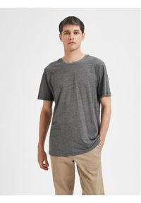 Selected Homme T-Shirt 16087843 Szary Regular Fit. Kolor: szary