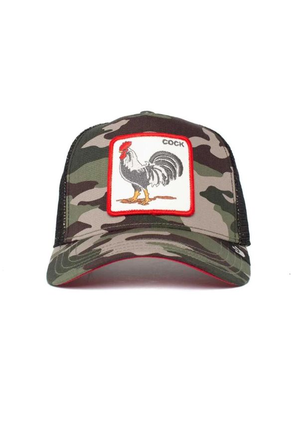 Czapka z daszkiem Goorin Bros The Rooster Trucker - 101-0337-CAM. Kolor: zielony, czarny, wielokolorowy