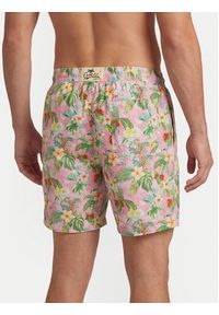 Guess Szorty kąpielowe F6GT21 WG282 Różowy Regular Fit. Kolor: różowy. Materiał: syntetyk #2