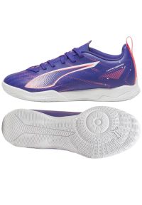 Buty Puma Ultra 5 Play It 107913-01 fioletowe. Kolor: fioletowy. Materiał: syntetyk, materiał. Szerokość cholewki: normalna. Sport: piłka nożna #2