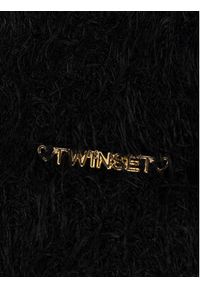 TwinSet - TWINSET Sukienka codzienna 192GJ3241 Czarny Regular Fit. Okazja: na co dzień. Kolor: czarny. Materiał: syntetyk. Typ sukienki: proste. Styl: casual