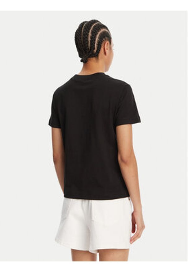 Versace Jeans Couture T-Shirt 78HAHS04 Czarny Regular Fit. Kolor: czarny. Materiał: bawełna
