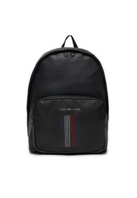 TOMMY HILFIGER - Tommy Hilfiger Plecak Foundation Dome Backpack AM0AM12598 Czarny. Kolor: czarny. Materiał: skóra