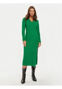 Liu Jo Sukienka dzianinowa WF4532 MA57P Zielony Regular Fit. Kolor: zielony. Materiał: syntetyk #1