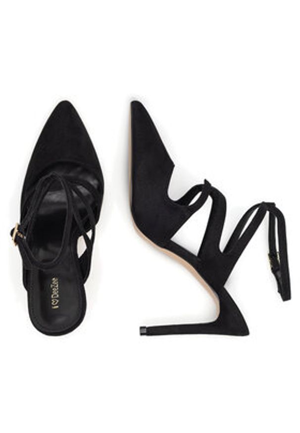 DeeZee Szpilki WYL3616-5 Czarny. Kolor: czarny. Materiał: materiał. Obcas: na szpilce