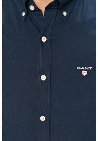 GANT - Gant - Koszula bawełniana. Okazja: na co dzień. Typ kołnierza: button down. Kolor: niebieski. Materiał: bawełna. Długość: długie. Wzór: gładki. Styl: casual #2