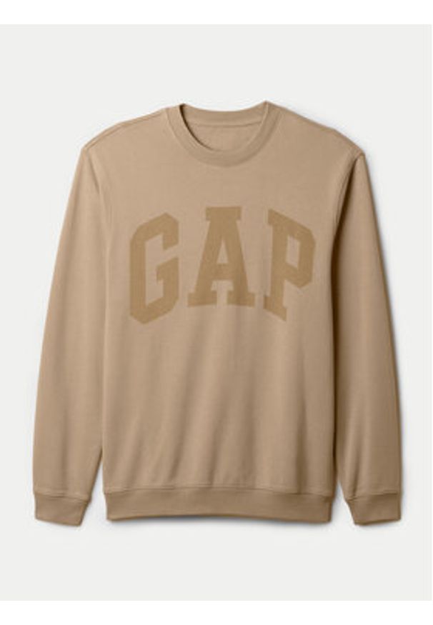 GAP - Gap Bluza 881252-01 Beżowy Relaxed Fit. Kolor: beżowy. Materiał: bawełna