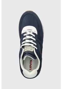 Levi's® - Levi's sneakersy Bannister kolor granatowy D7538.0004. Okazja: na spotkanie biznesowe. Nosek buta: okrągły. Zapięcie: sznurówki. Kolor: niebieski. Materiał: materiał, włókno, guma #4