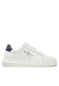 Calvin Klein Jeans Sneakersy YM0YM00681 Biały. Kolor: biały. Materiał: skóra