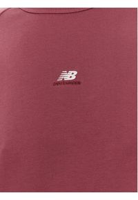 New Balance Bluza WT31500 Bordowy Oversize. Kolor: czerwony. Materiał: bawełna