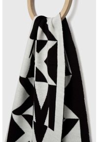 Michael Kors szalik damski kolor czarny wzorzysty. Kolor: czarny. Materiał: dzianina #2