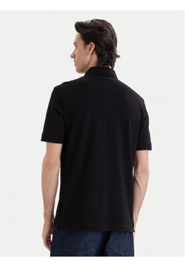 Armani Exchange Polo XM002231 AF10366 UC001 Czarny Regular Fit. Typ kołnierza: polo. Kolor: czarny. Materiał: bawełna