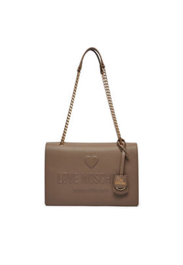 Love Moschino - LOVE MOSCHINO Torebka JC4113PP1LL1020A Brązowy. Kolor: brązowy. Materiał: skórzane