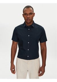 Jack & Jones Koszula Joe 12195062 Granatowy Slim Fit. Kolor: niebieski. Materiał: syntetyk, bawełna #1