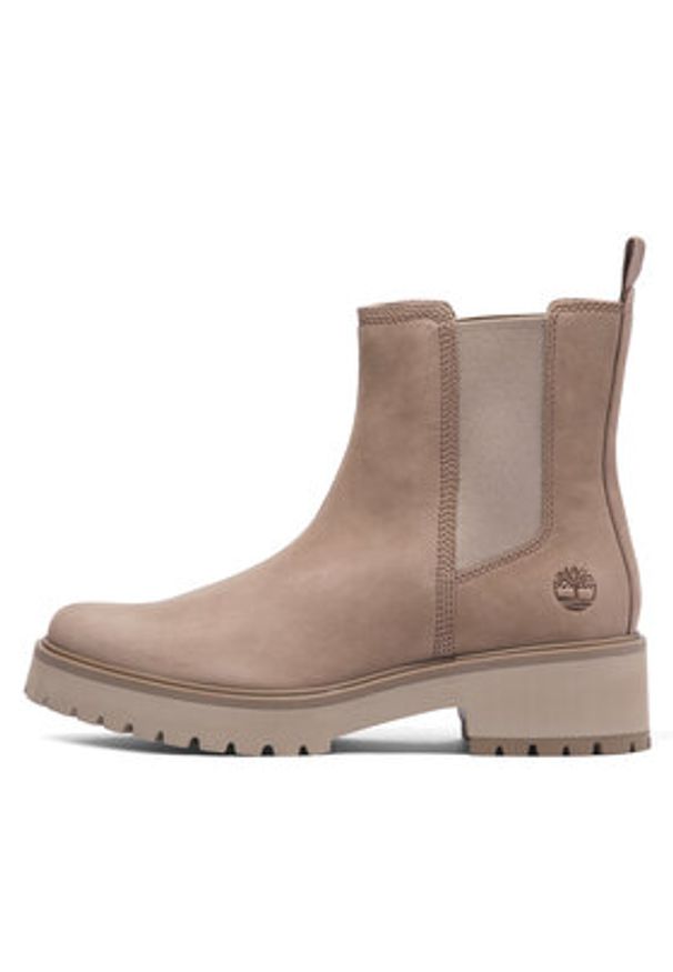 Timberland Sztyblety Carnaby Cool Basic Chlsea TB0A41CW9291 Beżowy. Kolor: beżowy. Materiał: nubuk, skóra