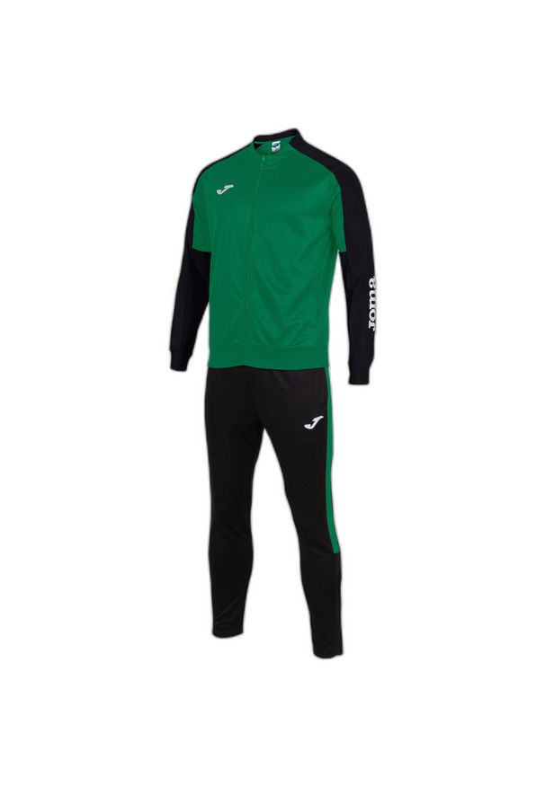 Dres Joma Eco Championship. Kolor: wielokolorowy, czarny, zielony. Materiał: dresówka. Sport: piłka nożna
