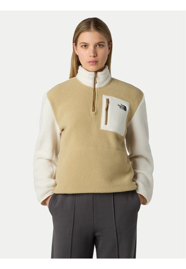 The North Face Polar Yumiori NF0A8E89 Beżowy Regular Fit. Kolor: beżowy. Materiał: syntetyk