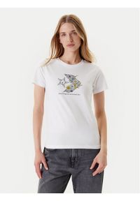 Converse T-Shirt Nature Star Chevron 10027752-A02 Biały Regular Fit. Kolor: biały. Materiał: bawełna #1