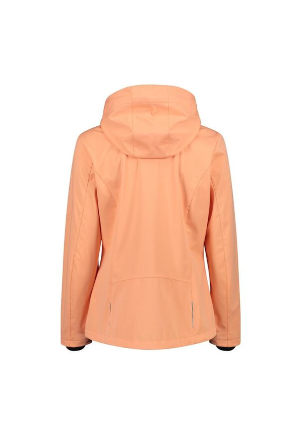 Kurtka damska turystyczna CMP 39A5016. Typ kołnierza: kaptur. Kolor: wielokolorowy, żółty, pomarańczowy. Materiał: softshell. Sport: turystyka piesza