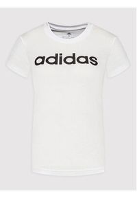 Adidas - adidas T-Shirt Essentials GL0768 Biały Slim Fit. Kolor: biały. Materiał: bawełna