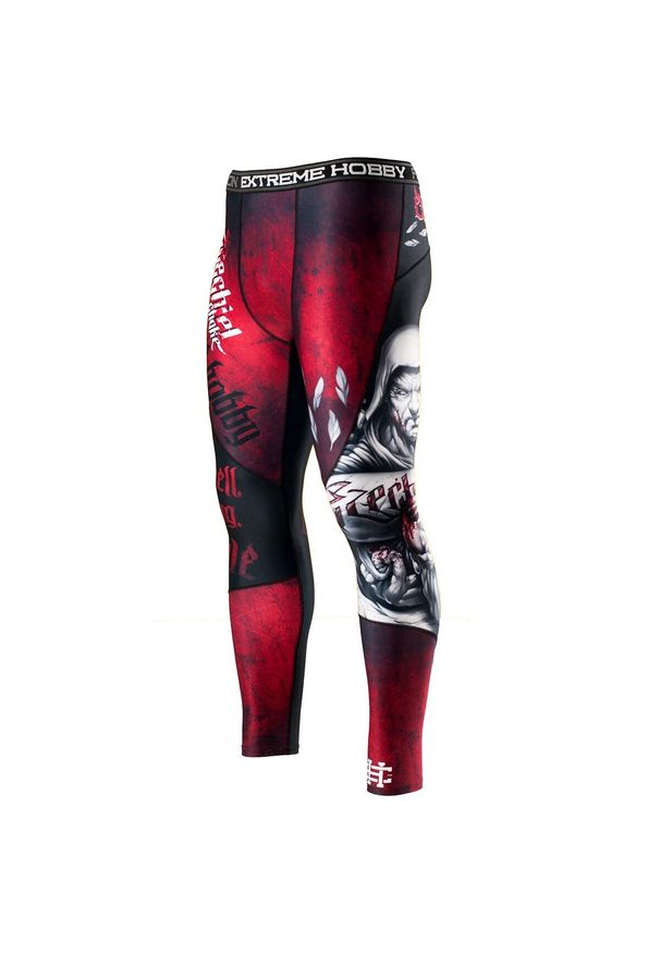 Legginsy sportowe męskie EXTREME HOBBY EZECHIEL. Kolor: czarny. Materiał: elastan, poliester