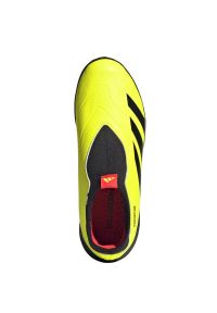Adidas - Buty piłkarskie adidas Predator League Ll Tf Jr IG5432 żółte. Kolor: żółty. Materiał: syntetyk, guma. Sport: piłka nożna