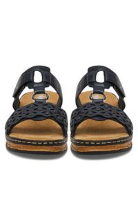 Rieker Klapki 629K9-14 Granatowy. Kolor: niebieski. Materiał: syntetyk #2