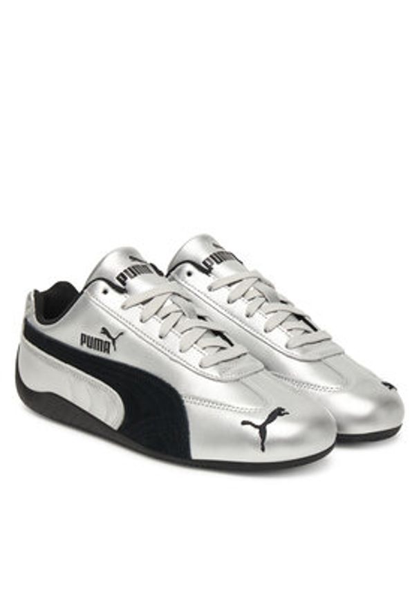Puma Sneakersy Speedcat Metallic 403689 01 W Srebrny. Kolor: srebrny. Materiał: skóra