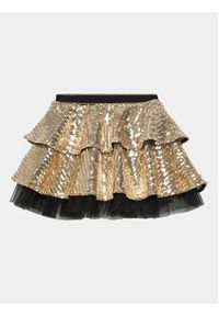 Guess Spódnica K3BD01 KBEF0 Złoty Regular Fit. Kolor: złoty. Materiał: wiskoza #3