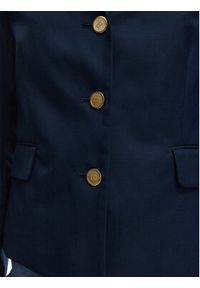 TOMMY HILFIGER - Tommy Hilfiger Marynarka WW0WW49335 Granatowy Slim Fit. Kolor: niebieski. Materiał: syntetyk #5
