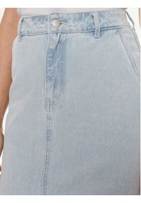 Vila Spódnica jeansowa Kira 14096846 Niebieski Regular Fit. Kolor: niebieski. Materiał: bawełna