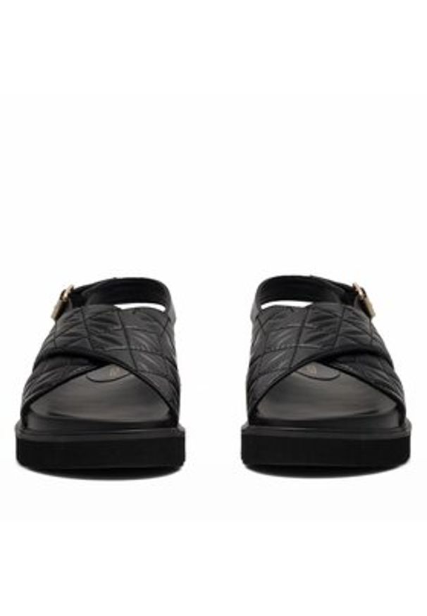 DeeZee Sandały Donna H86009-9 Czarny. Kolor: czarny. Materiał: skóra