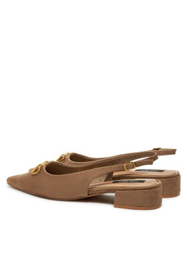 Nine West Sandały WFA2991-1 Beżowy. Kolor: beżowy. Materiał: materiał