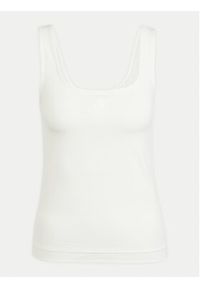 Adidas - adidas Top All SZN Luxe JJ2337 Biały Slim Fit. Kolor: biały. Materiał: bawełna #2