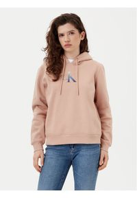 Calvin Klein Jeans Bluza Gradient J20J224721 Pomarańczowy Regular Fit. Kolor: pomarańczowy. Materiał: bawełna. Wzór: gradientowy #1