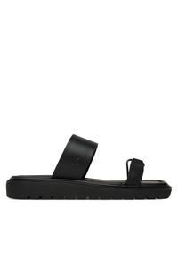 Calvin Klein Jeans Klapki Rope Sandal Soft Lth Mg YW0YW01864 Czarny. Kolor: czarny. Materiał: skóra