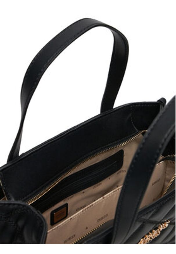 Guess Torebka HWQG96 32220 Czarny. Kolor: czarny. Materiał: skórzane