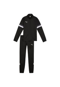 Puma - Dres Dziecięcy/dziecięcy Team Rise. Okazja: na uczelnię. Kolor: czarny. Materiał: dresówka
