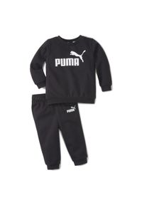 Dres Puma Minicats Essentials Jogger Jr 846141-01. Kolor: czarny. Materiał: dresówka