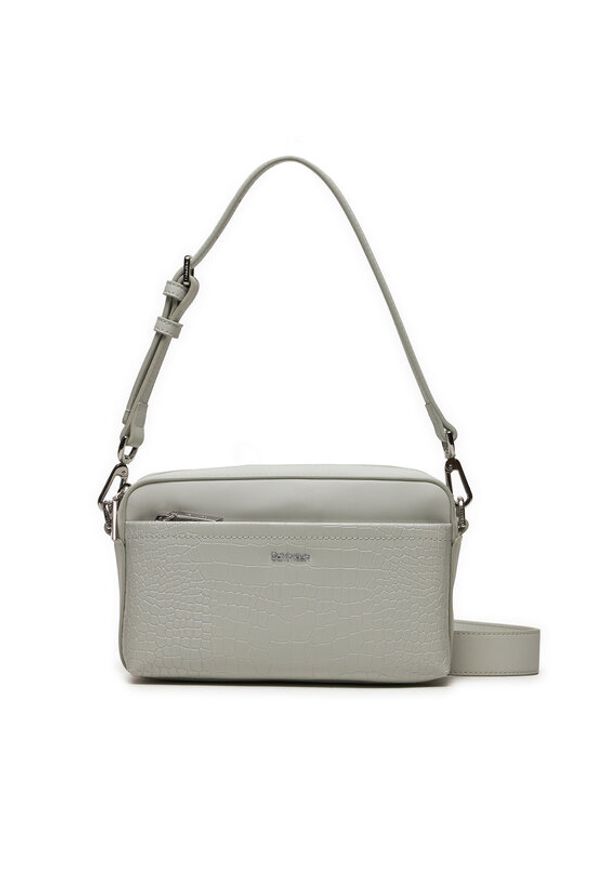 Calvin Klein Torebka Ck Must Conv Camera Bag K60K612110 Szary. Kolor: szary. Materiał: skórzane
