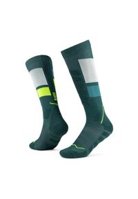 Buff - Skarpetki sportowe dla dorosłych Thermonet Over The Calf Socks. Kolor: zielony. Materiał: poliamid, elastan. Sport: narciarstwo #1