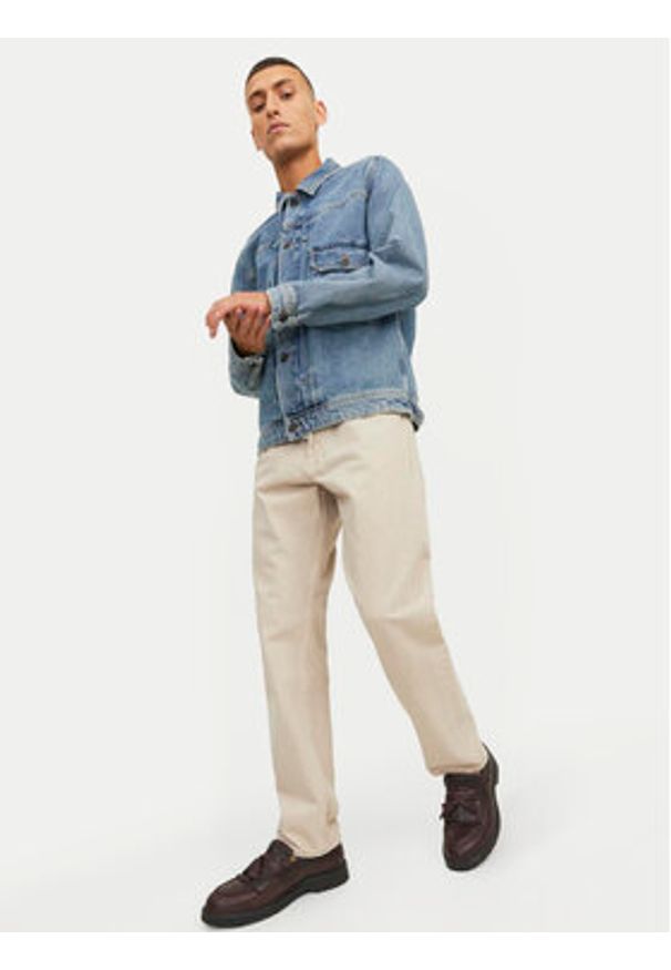 Jack & Jones - Jack&Jones Jeansy Chris 12246401 Beżowy Relaxed Fit. Kolor: beżowy