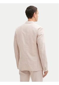 Tom Tailor Marynarka 1045065 Beżowy Regular Fit. Kolor: beżowy. Materiał: len #3
