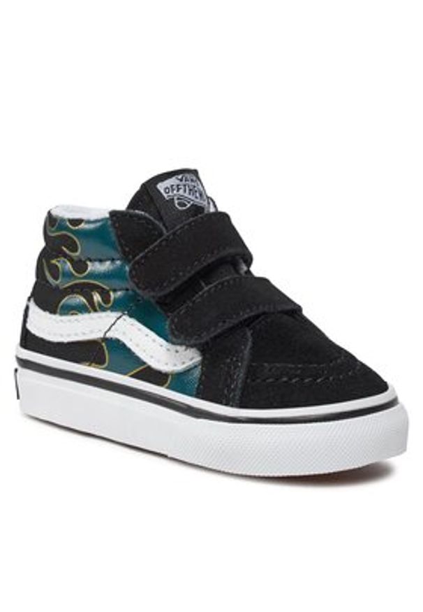 Vans Tenisówki Td Sk8-Mid Reissue V VN0A5DXDBML1 Czarny. Kolor: czarny. Materiał: skóra
