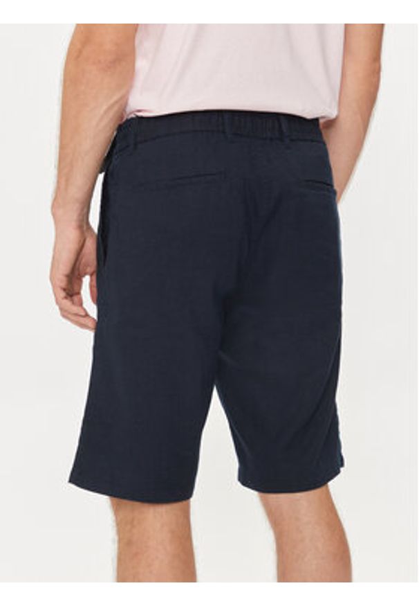 BOSS - Boss Szorty materiałowe Chino-Tapered-Ds-1-S 50513027 Granatowy Tapered Fit. Kolor: niebieski. Materiał: len
