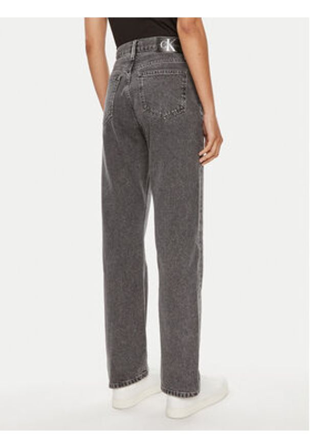 Calvin Klein Jeans Jeansy J20J223657 Szary Straight Fit. Kolor: szary