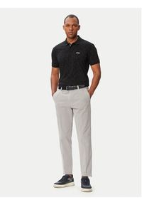 BOSS Polo Swing 50564801 Czarny Regular Fit. Typ kołnierza: polo. Kolor: czarny. Materiał: bawełna #4