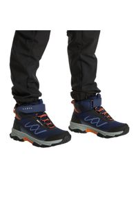 Buty trekkingowe dziecięce KADVA Rocky Trail Mid WaterProof Softshell. Kolor: niebieski. Materiał: softshell. Sport: turystyka piesza #1